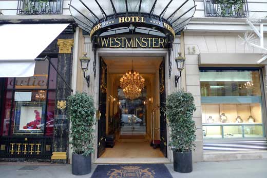 ホテル　ウェストミンスター、パリ
