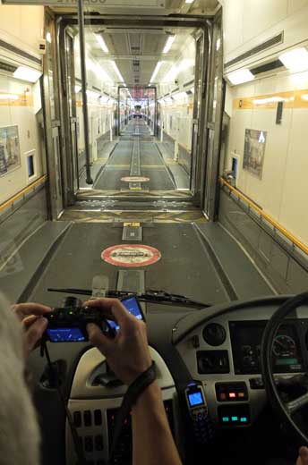 Through the Dover Channel Tunnel